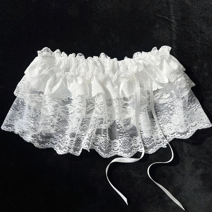 Lace Mini Layered Skirt