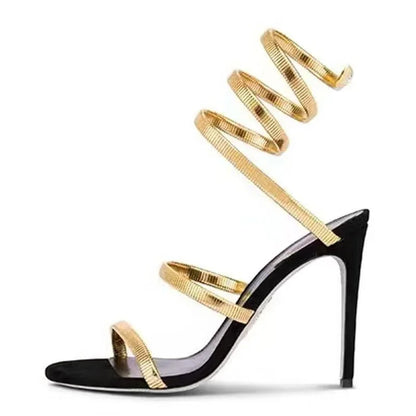 Street Style Ankle Strap Open Toe Sandals