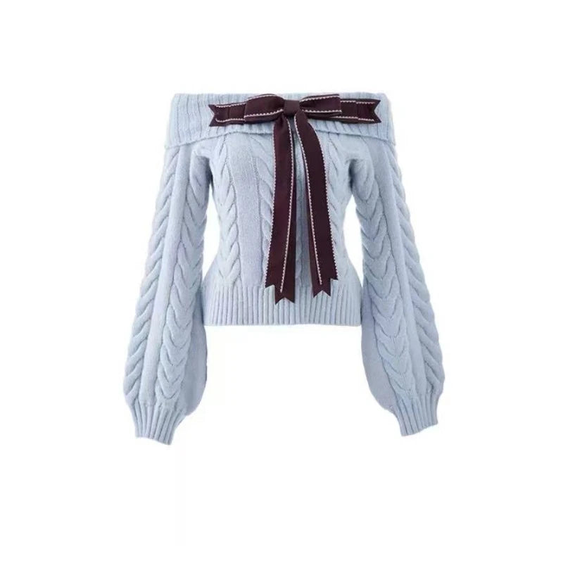 Preppy Style Sweet Knitted Sweater