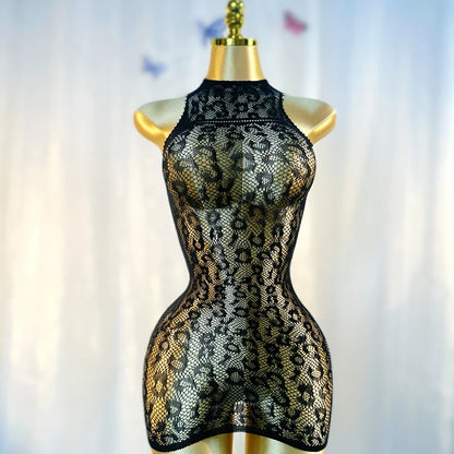 Sexy Cover Up Hollow Out Fishnet Dress