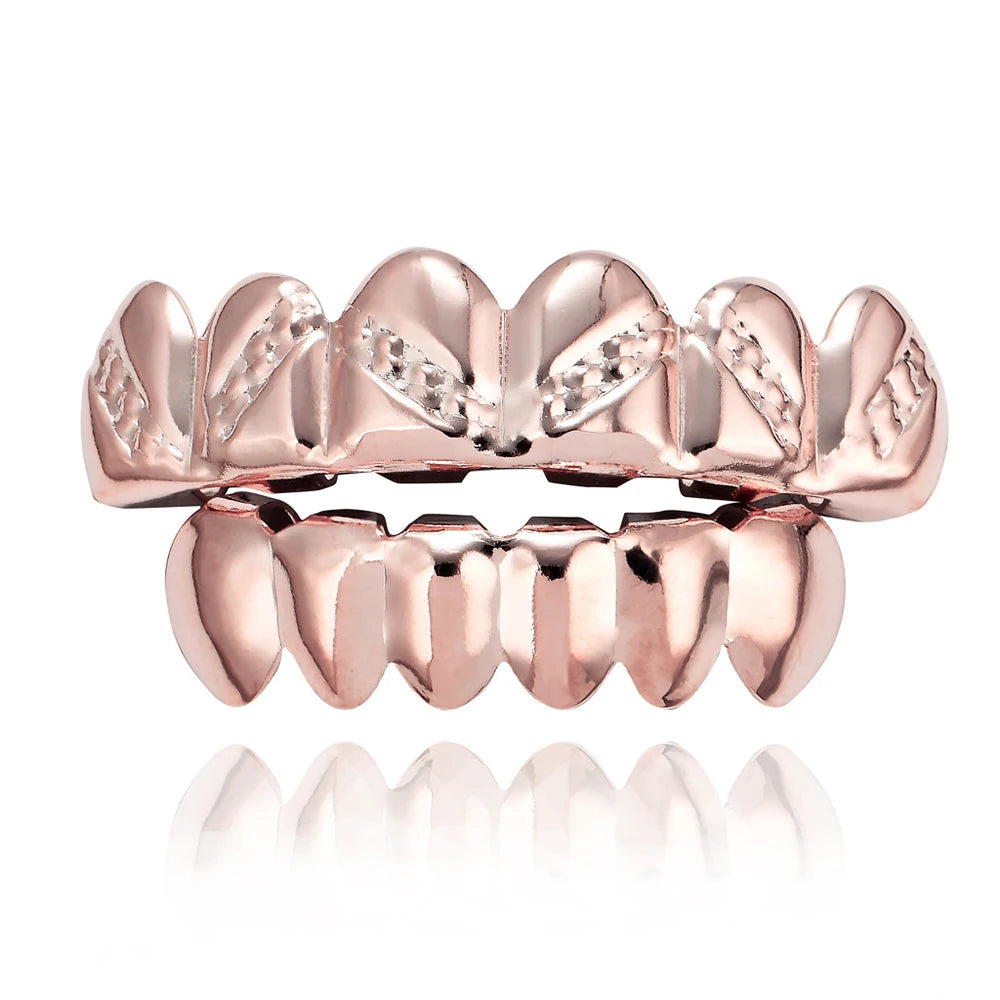Hip Hop Rock Braces Gold Plated
