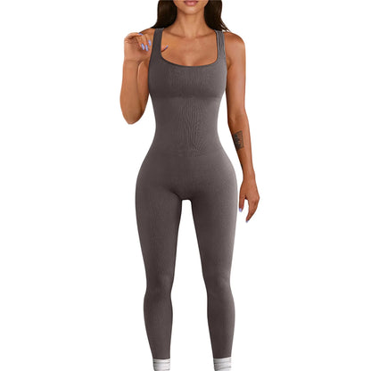 Women Sleeveless Bodycon Jumpsuit