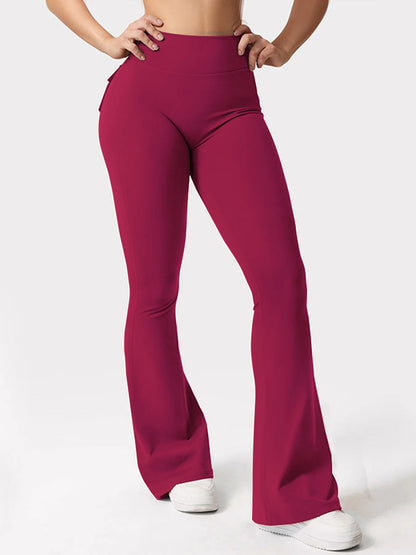 Yoga Flare Trousers, High-Waisted