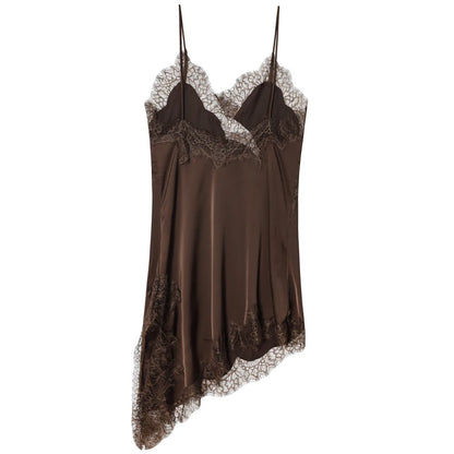 Dresses Lace Asymmetric Slip Dress