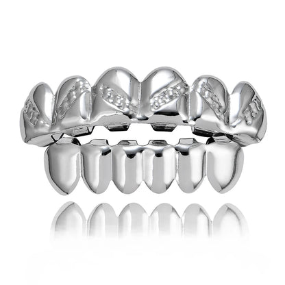 Hip Hop Rock Braces Gold Plated