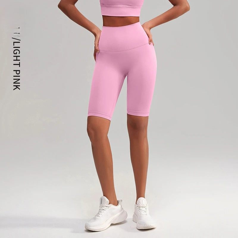 High Waist 5 Point Yoga Shorts