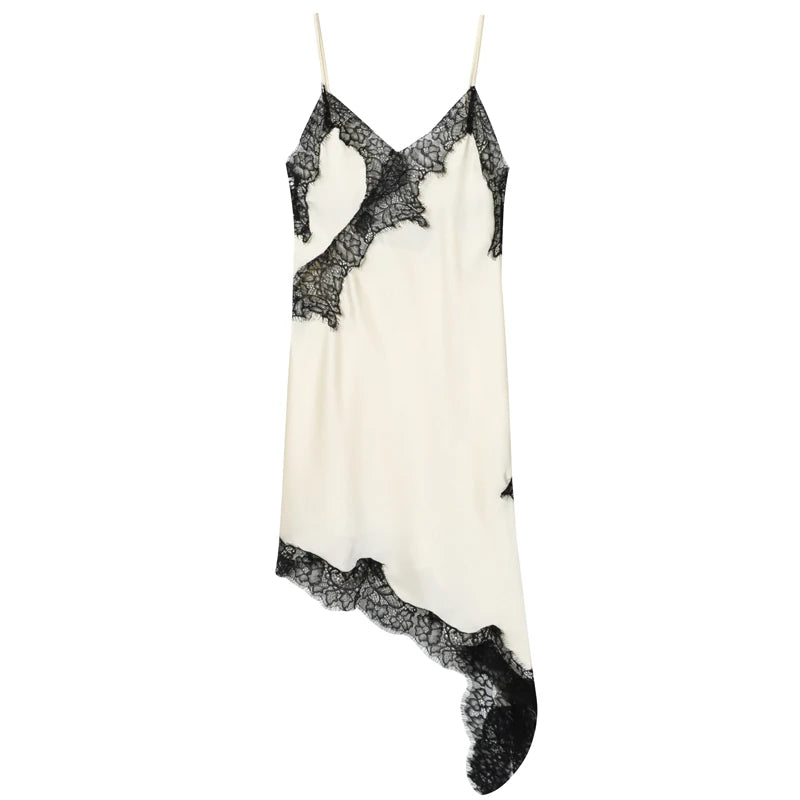 Dresses Lace Asymmetric Slip Dress