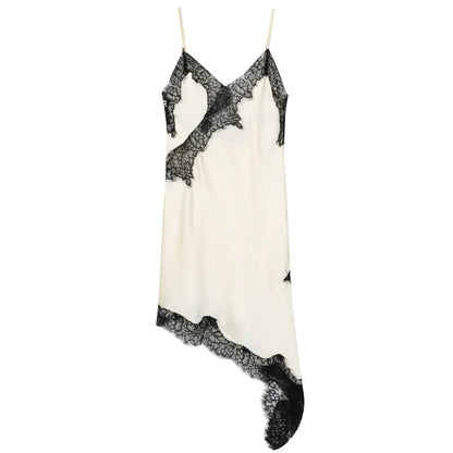 Dresses Lace Asymmetric Slip Dress