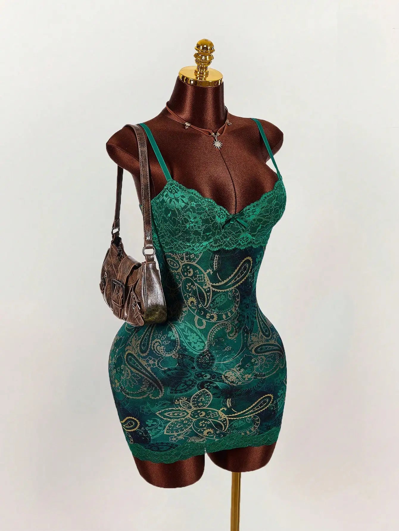 Floral Lace Mesh Bodycon Mini Dress