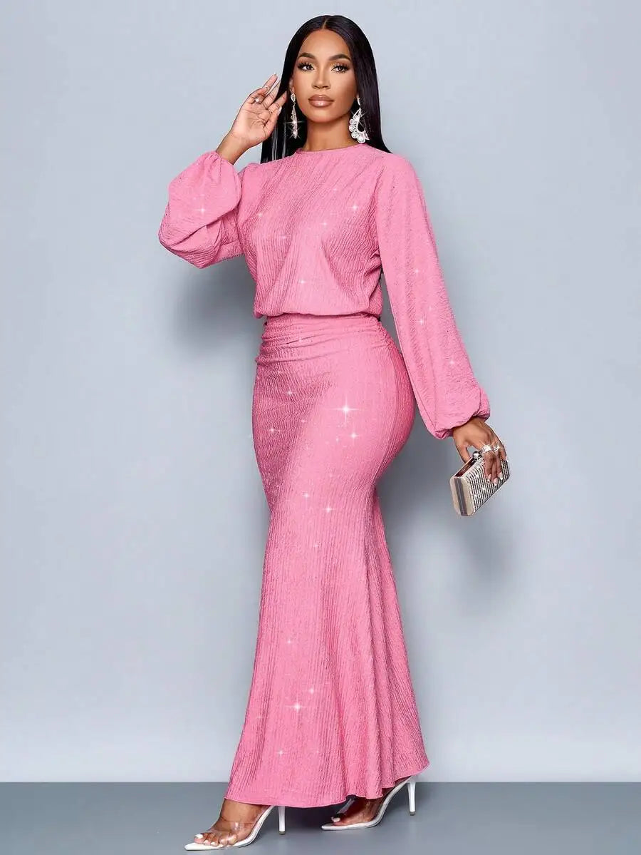 Suitable For Christmas Party Vacation & Dating & Valentine's Day Dating Pink Color Elegant Mermaid