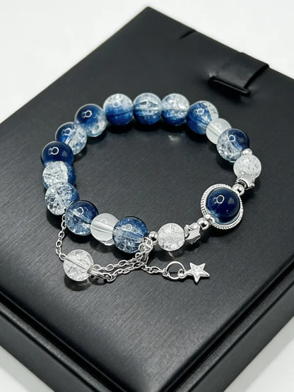 Celestial Glass Bead Bracelet