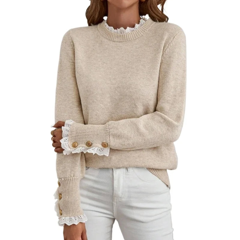 Sweater Half High Neck Loose