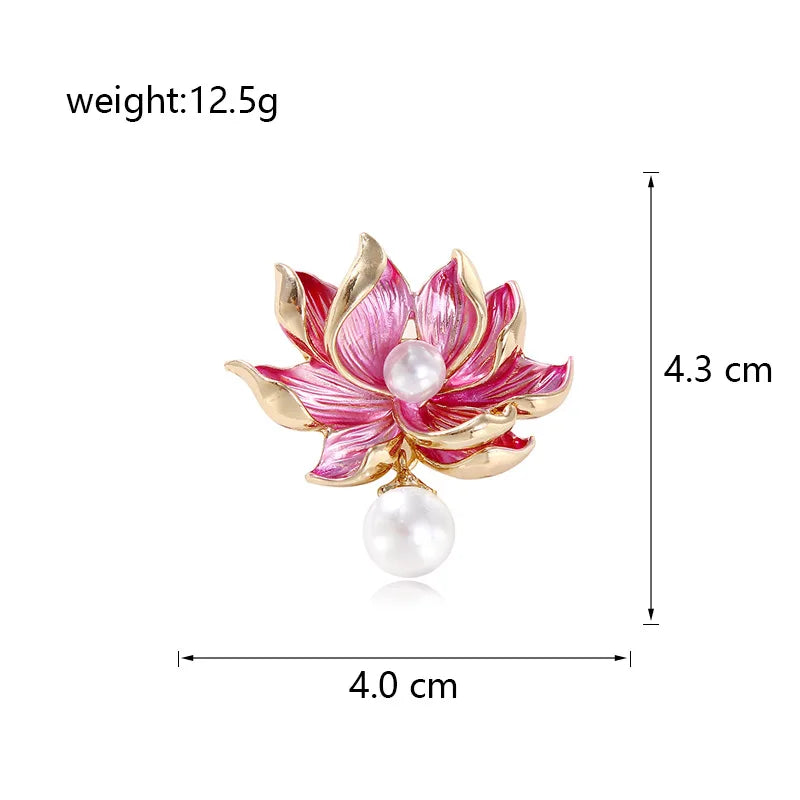 Lotus Flower Brooch (One Piece)