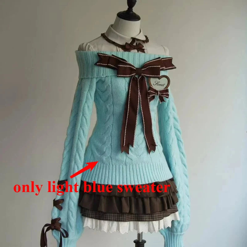 Preppy Style Sweet Knitted Sweater