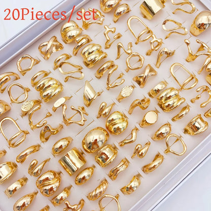 Elegant Flowers Geometric  Rings