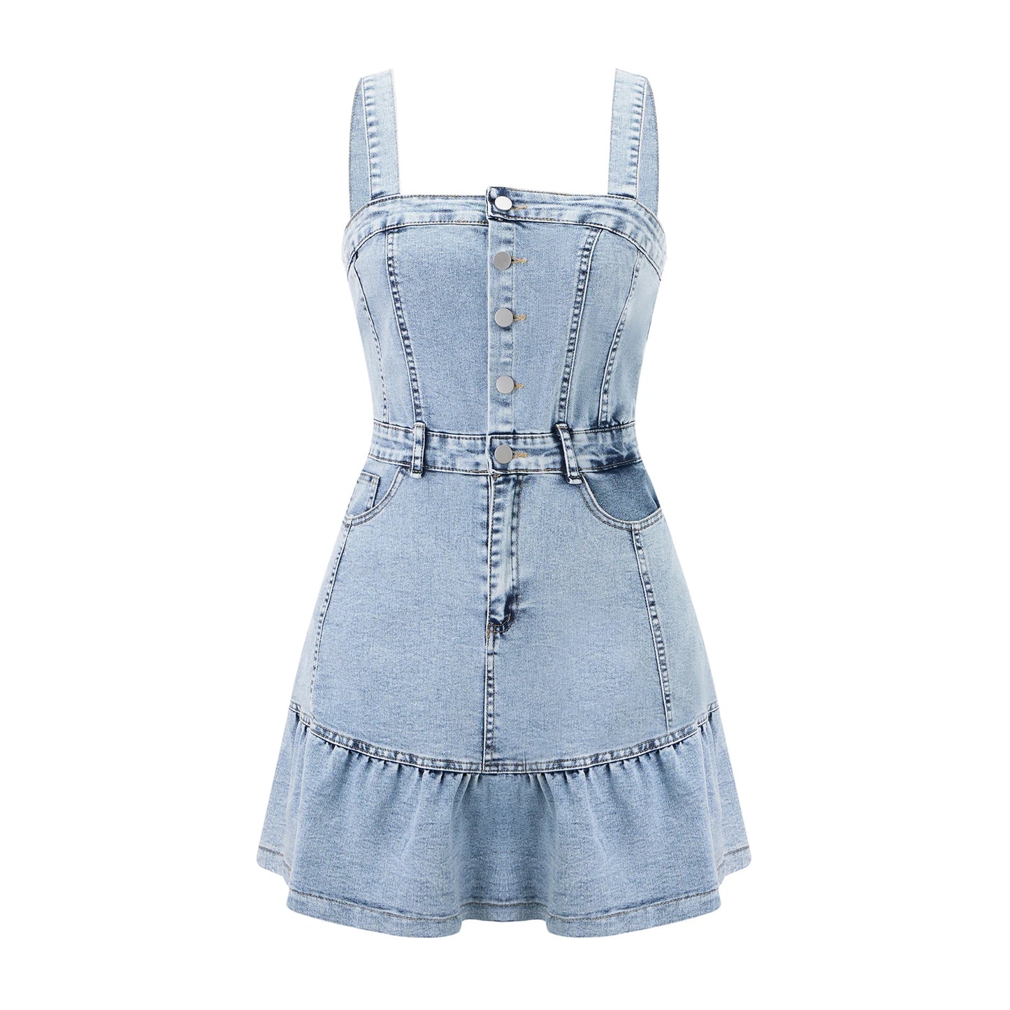 Women s Sleeveless Denim Jumpsuit