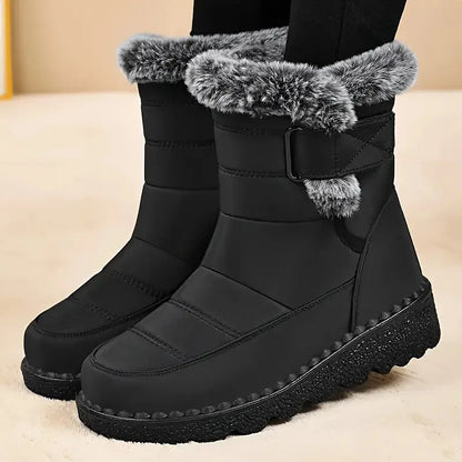 New Faux Fur Long Plush Snow Boots