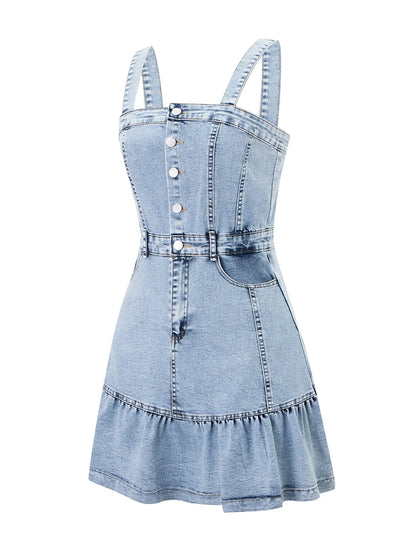 Women s Sleeveless Denim Jumpsuit