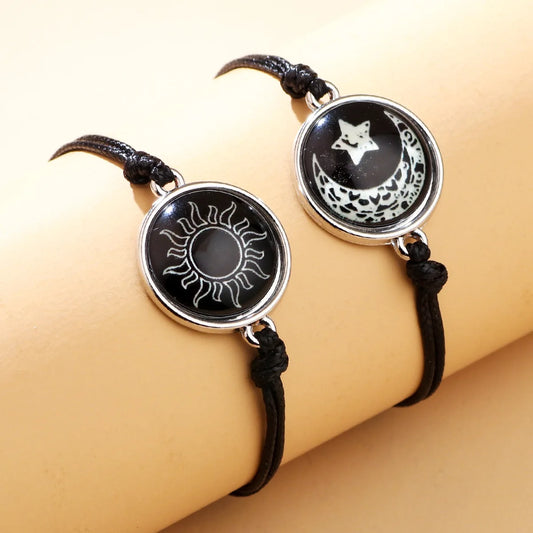 New Moon and Sun Love Time Gem Bracelet -