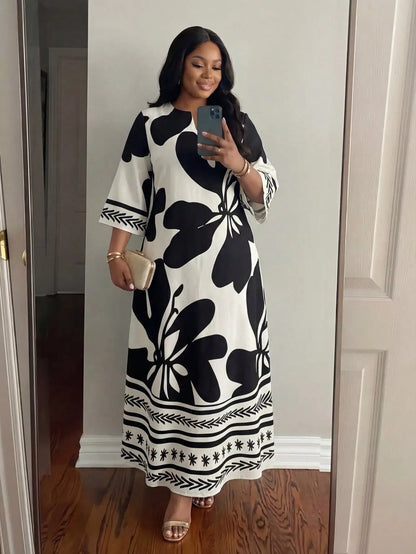 Elegant Floral Maxi Dress