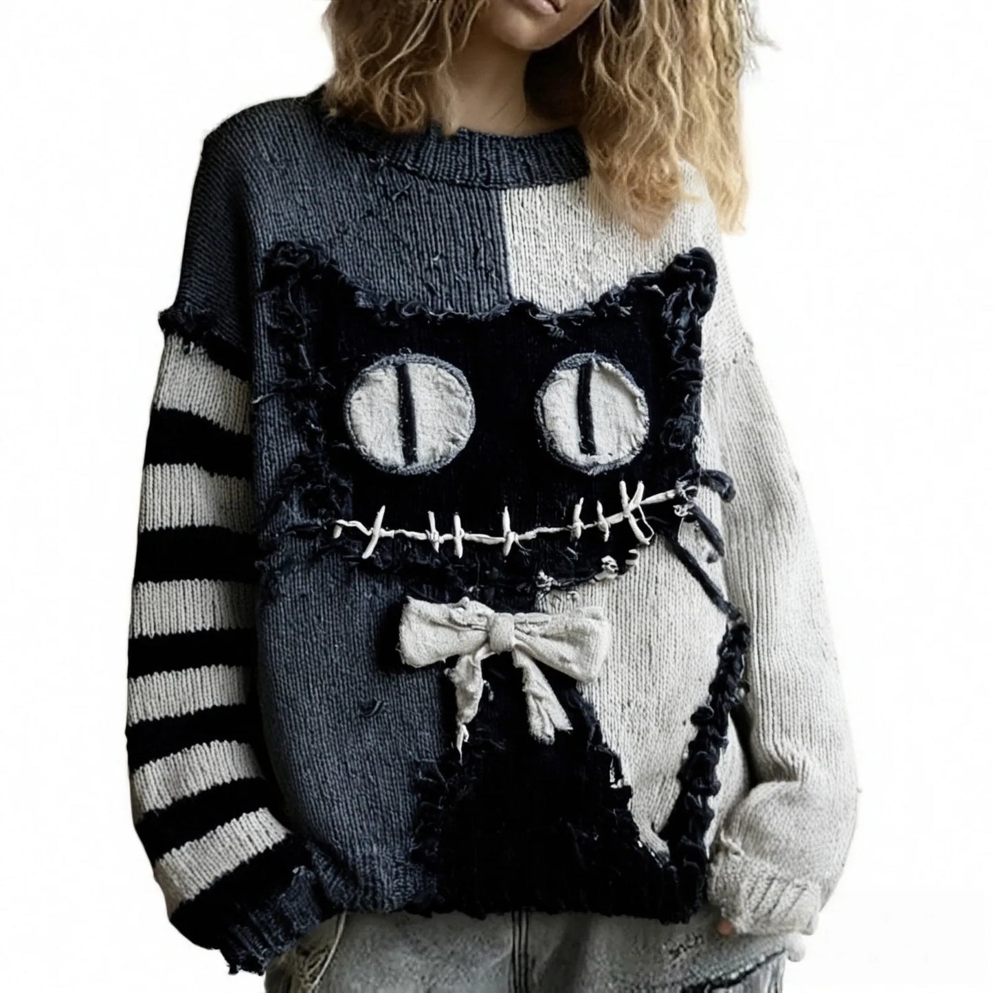 Loose Long Sleeve Sweater O-neck Pullover