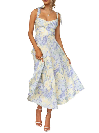 Sling Dress Sleeveless Low-cut