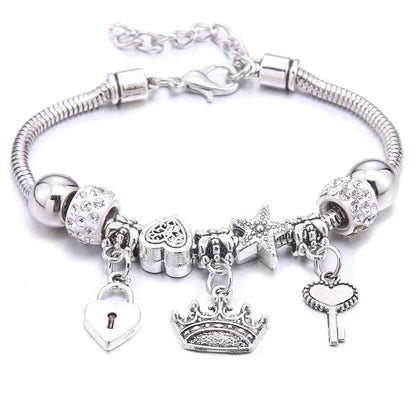 White Butterfly Charm Bracelet & Bangles