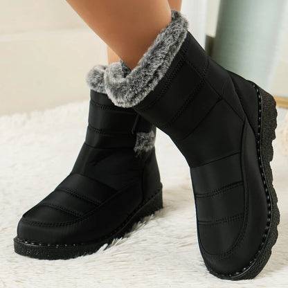 New Faux Fur Long Plush Snow Boots
