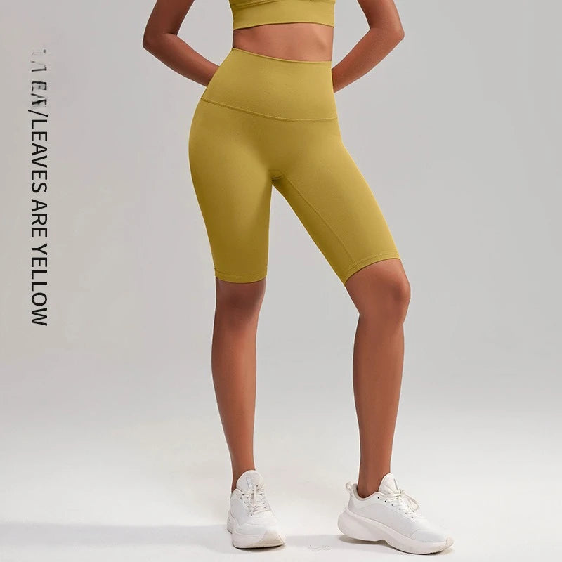 High Waist 5 Point Yoga Shorts