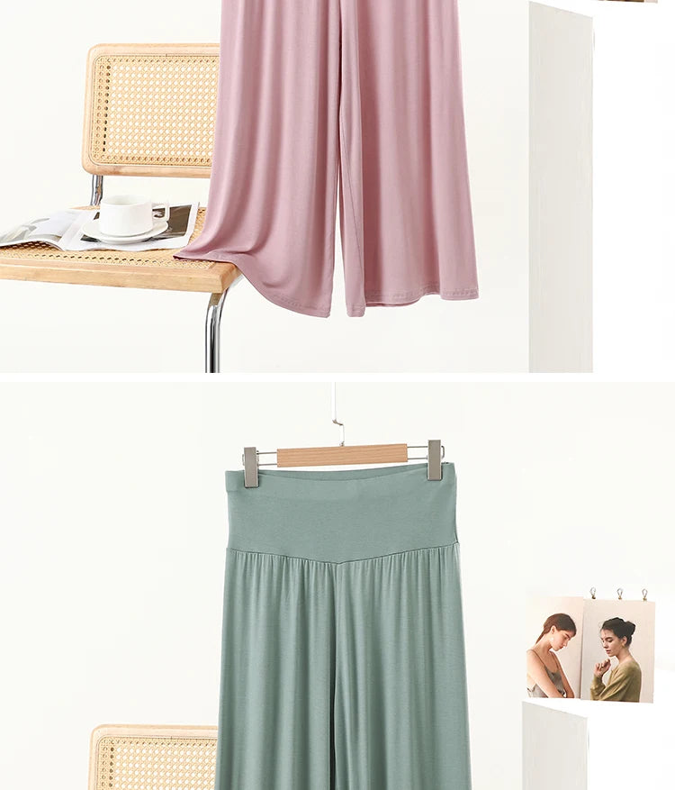 High-Waist Loose Wide-Leg Pants