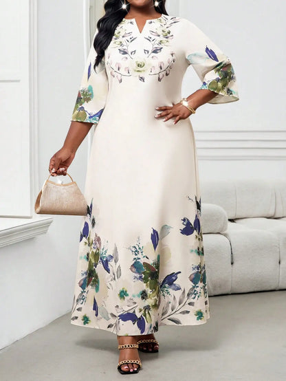 Elegant Floral Maxi Dress