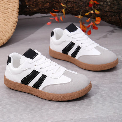 Women's Fashion Wine Red Flat Sneakers