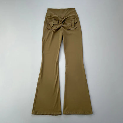 micro horn yoga pants for hip lifting