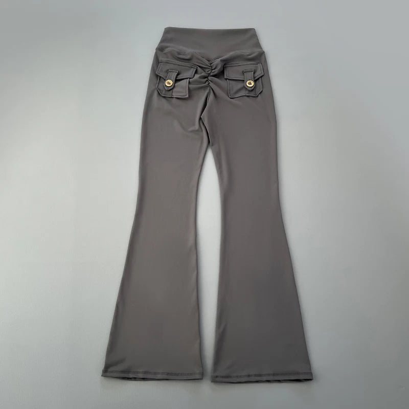 micro horn yoga pants for hip lifting