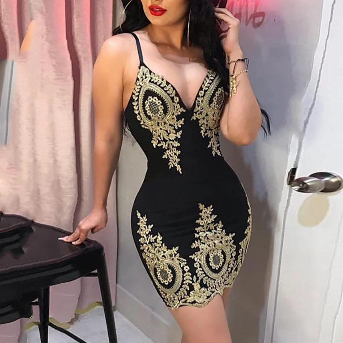 Sexy Party halter dress Sleeveless